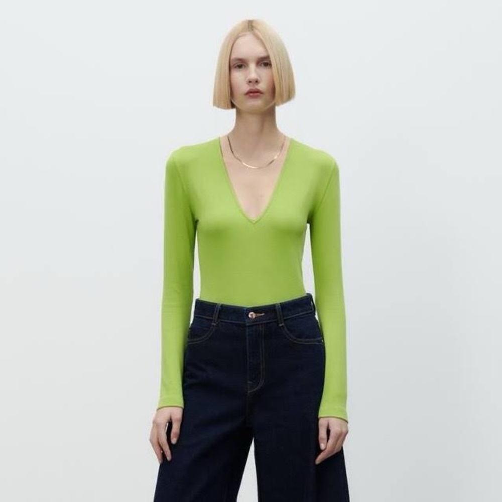 Zara V Neck Bodysuit